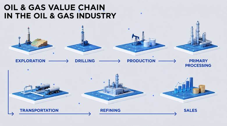 Oil & Gas value chain, integrated planning in the oil & gas industry